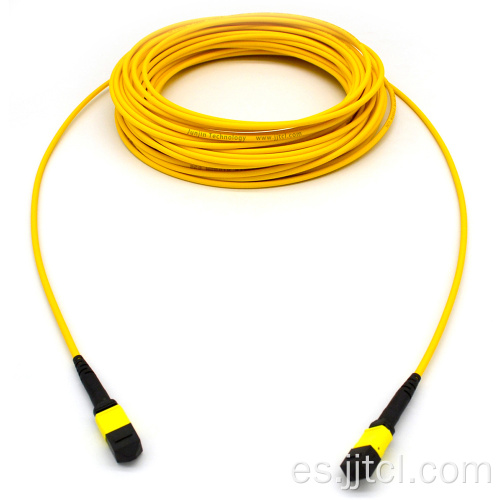 Cable de maletero MPO 12F 24F SM Amarillo 5.0 mm